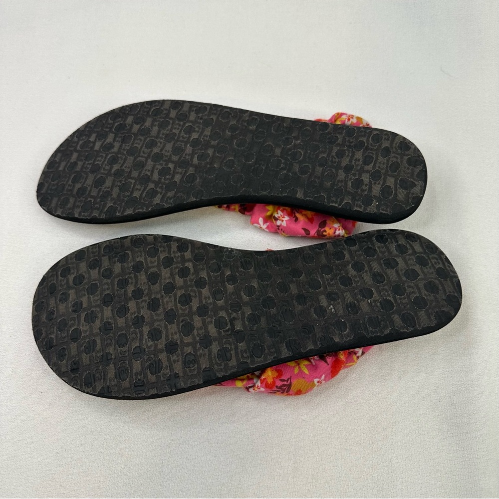 Sanuk Pink Floral Women's Yoga Sling Sandals 7 - Picture 12 of 12
